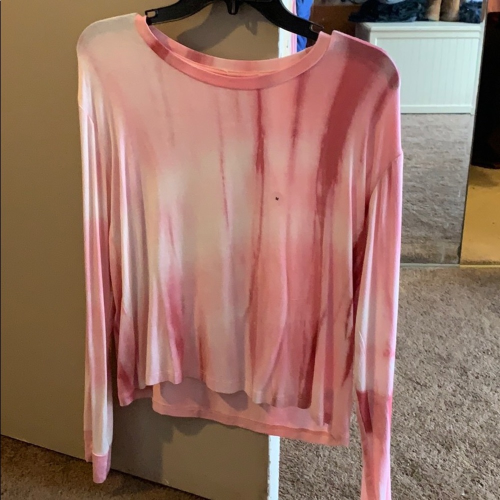 Soft long sleeve tie dye shirt